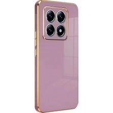 The Gencoo Xiaomi Mi 14T Pro Volet Silikon - Mor