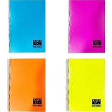 Meteksan Karina Pastel Spiralli A4 Defter Kareli 100 Yaprak