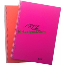Keskin Color 450121 Free Pp Kapak Defter A5 Çizgili 80 Yaprak