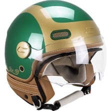 Cgm 191G Pix Sprint Verde Oro Sagomata Açık Kask (Yeşil-Gold)