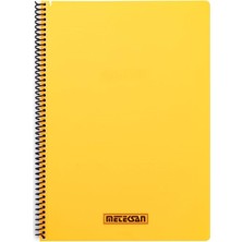 Meteksan Karina Neon Spiralli A4 Defter Çizgili 100 Yaprak Sarı
