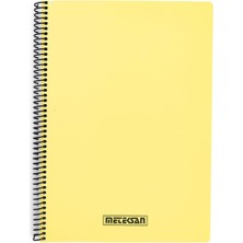 Meteksan Karina Pastel Spiralli A4 Defter Çizgili 100 Yaprak Sarı