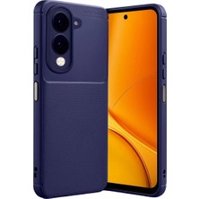 The Gencoo Vivo Y29S Auto Focus Karbon Kapak - Lacivert