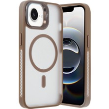 The Gencoo Joko  Iphone 16E Flet Lens Magsafe Kapak - Gold