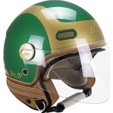 Cgm 191G Pix Sprint Verde Oro Lunga Açık Kask (Yeşil-Gold)