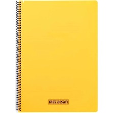 Meteksan Karina Neon Spiralli A4 Defter Kareli 100 Yaprak Sarı