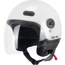 Cgm 191A Pix Mono Bianco Lunga Açık Kask (Beyaz)
