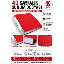 Glanart A4 Boy Için  Noki Sunum Dosyası 40 Sayfa (Hazır Poşetli Dosya) 1 Adet