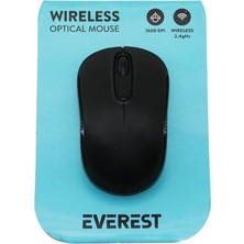 Hace Bazaar Everest SM-804 Wireless - Kablosuz 1600DPI USB Optical Mouse Vakum Ambalaj (4887)