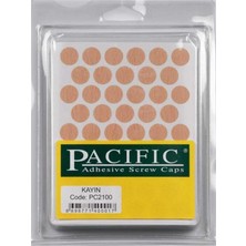 Pacific Kayın Desenli Renk Vida Tapası (10 ADET)