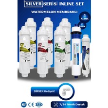 Watermelon Kapalı Kasa Su Arıtma Cihazı Uyumlu SİLVER Serisi 80 Gpd Watermelon  Membranlı 5 Aşama Yıllık Filtre Seti
