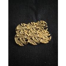 Nesgo Moda Tüy Model Gold Metal Düğme Büyük Boy 25 mm 40 Boy