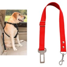 Tarix Köpek,kedi Araç Emniyet Kemeri Tasması (Kırmızı)
