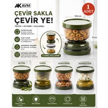Ak Avm Kum Saati Saklama Kabı Çevir Kullan Zeytin Turşu Sızdırmaz Yağ Ayırıcı Kap