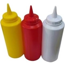 Sidelya Aksesuar Gastroplast 1000 ml 3 Adet Renkli Sosluk Fişek Ketçap-Mayonez-Hardal