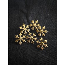 Nesgo Moda Kar Tanesi Motifli Düğme Seti 6 Adet (36 Boy 23 Mm)