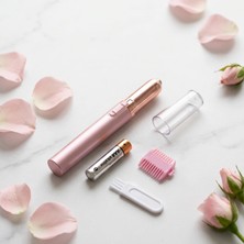 Uravas Store Kalem Yüz Tüy Alma Makinesi Pilli Pembe Tasarımlı Kullanım Kolaylığı