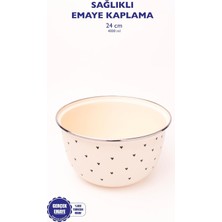 Sidelya Aksesuar Black Cupid Emaye Karıştırma ve Salata Kabı 24CM 4 Litre (Ocağa Da Koyulabilir)
