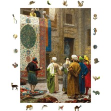 Ahşap Puzzle Yetişkin - Halı Tüccarı - 450 Parça, 29 x 39 cm - Yapıştırıcı Folyo Dahil -