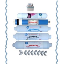Nsf-Ihlas Cebilon Aura-Silver-Platinum-Plus Uyumlu Su Arıtma Cihazı Filtresi,5 Li Filtre Seti