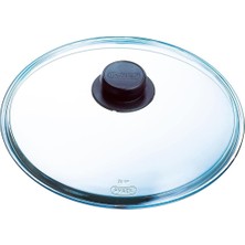Pyrex 4937234 Tencere/tava Için Cam Kapak, 28 Cm, Şeffaf