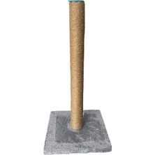 Glipet Jüt Halatlı Kedi Tırmalama Ünitesi Papatya 70 cm Mavi