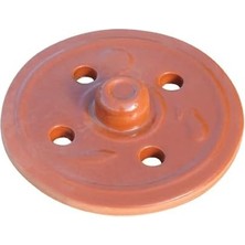 Küçükboy Sırlı Dolma Kapağı(18 * 3 Cm) Toprak Güveç Tencere Kap