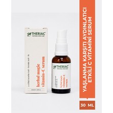 Theriac Herbal Magic Ferulic Asit, Hyaluronik Asit, B2 ve B5 Vitamini Ile Güçlendirilmiş Yaşlanma Karşıtı Aydınlatıcı Etkili Vitamin-C Serum 30 ml