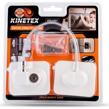 Beyaz Plaka Halatlı Emniyet Kilit 5X6CM Yapışkanlı Montaj