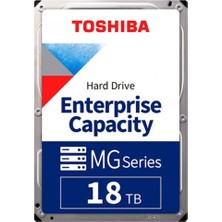 Toshiba 18TB 3.5" MG11ACA18TE Sata 3.0 7200 Rpm 7-24 Güvenlik-Ent Harddisk