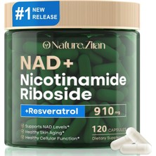 Natureziran Nad+ Resveratrol 910 Mg 120 Kapsül Usa Menşeii Dmmedicineden