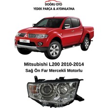 Doğru Oto L200 Ön Sağ Far Mercekli Motorlu 2010-2014