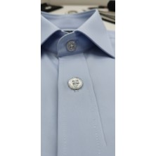 Nesgo Moda Gümüş Işıltılı Premium Gömlek Düğmesi 10 mm 16 Boy 100 Adet