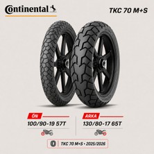 Continental Tkc 70 M+S 100/90-19 57T - 130/80-17 65T Ön Arka Motosiklet Lastik Takımı 2025/2026