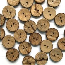 Nesgo Moda Kokonat Düğme 24 Boy (1,5 cm Çap) (50 Adet)