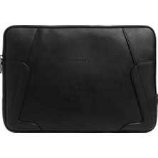 Renas Store Cantaş Premium Laptop Kılıfı, 13-14 Inç, Su Geçirmez Suni Deri, 35X25X2.5 Cm, Modern Tasarım, Siyah, Fermuarlı, Iş ve Günlük Kullanım Için
