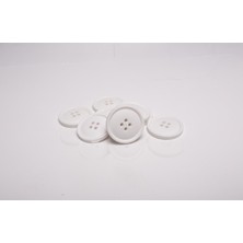 Nesgo Moda Polyester Düğme Beyaz Dev Hırka Düğmesi Gri 28MM 8 Adet