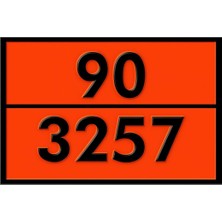 Renas Store Metal 40X30 cm Levha (1 Adet) 99-3257 Tehlikeli Madde Uyarısı 100° Üstü Sıcak Madde Uyarı Levhası