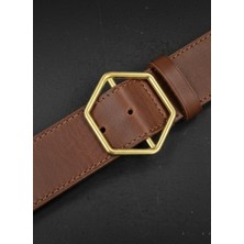 Nesgo Moda Gold Renk Altıgen Metal Kemer ve Çanta Tokası - Modern Tasarım Aksesuar 4 cm