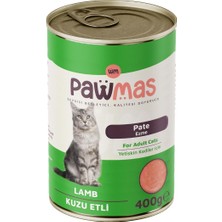 Pawmas Pate Kuzu Etli Yetişkin Kedi Konservesi 400 gr