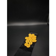 Nesgo Moda Sarı Polyester Düğme 17.8mm 28 Boy 20 Adet