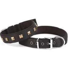 Glipet Doggie Comfort Dokuma Metal Desenli Köpek Boyun Tasması 2,5X42-50CM Siyah