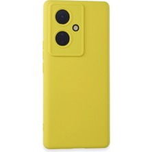 The Gencoo Vivo V29 Lite Kılıf Nano Içi Kadife Silikon - Sarı