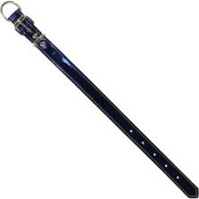 Glipet  Rugan Yumuşak Dokulu Köpek Boyun Tasması Lacivert  3X60 cm