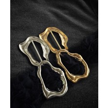 Nesgo Moda Tasarım Metal Kemer Tokası Gold/gumus 2 Adet