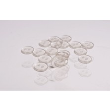Belirtilmemiş Polyester Düğme Şeffaf 15MM 20 Adet
