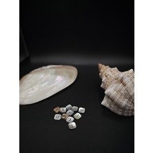 Nesgo Moda Doğal Kare Düğme Seti (24 Adet/ 1 Cm*1 Cm)