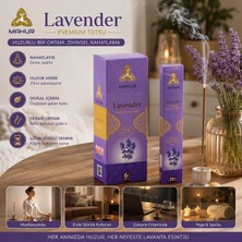 Trendhane Mahur Lavender Lavanta Kokulu Premium Çubuk Tütsü 120 Adet – 6 Kutu x 20 Çubuk, Ev, Ofis, Yoga, Meditasyon ve Spa Kullanımı Için Hoş Kokulu Ortam Tüts