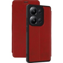 The Gencoo Xiaomi Redmi 15C 4g Flip Cover - Kırmızı