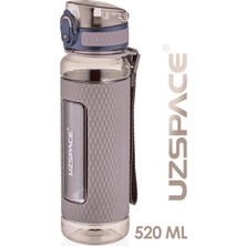 AvantajAl Uzspace 520ml Tritan Su Matarası Silikon Korumalı Kaydırmaz Gövde Kahverengi